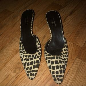 Kate Spade Leopard Spotted Heels / Mules
